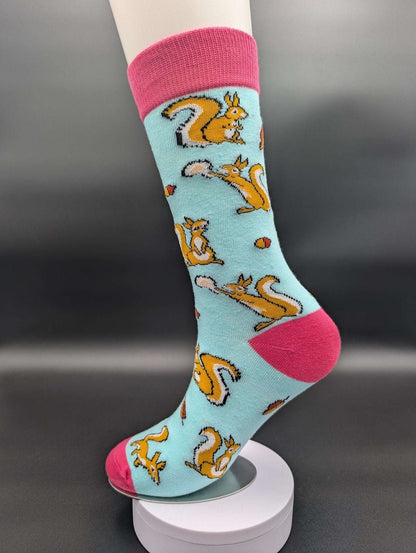 Phoenix Squirrel Crew Socks – Magnetic Lock and Loop Design - Le Loxx