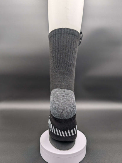 Seattle Black Athletic Crew Socks – Magnetic Lock and Loop Design - Le Loxx