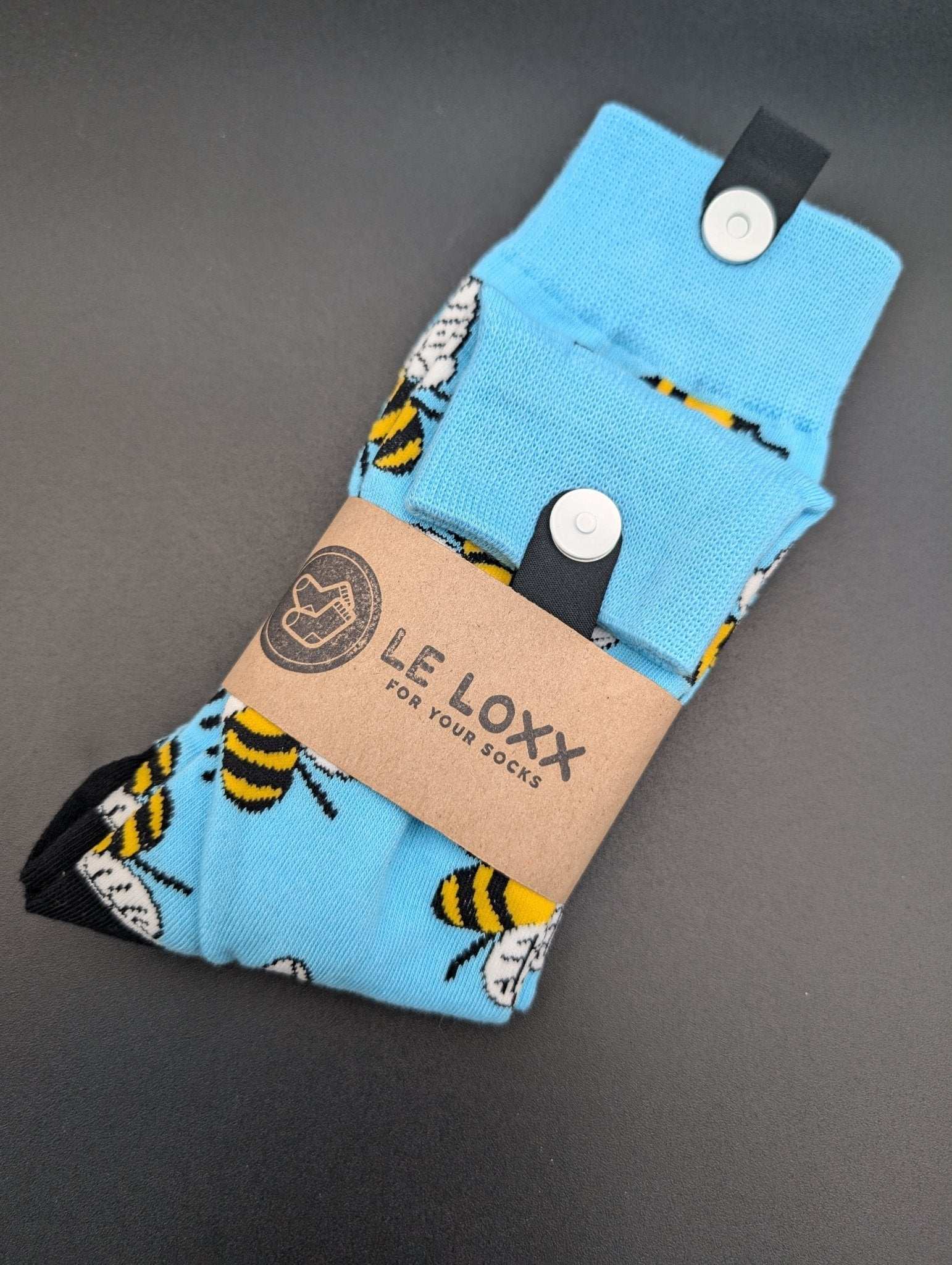 Phoenix Busy Bee Crew Socks – Magnetic Lock and Loop Design - Le Loxx