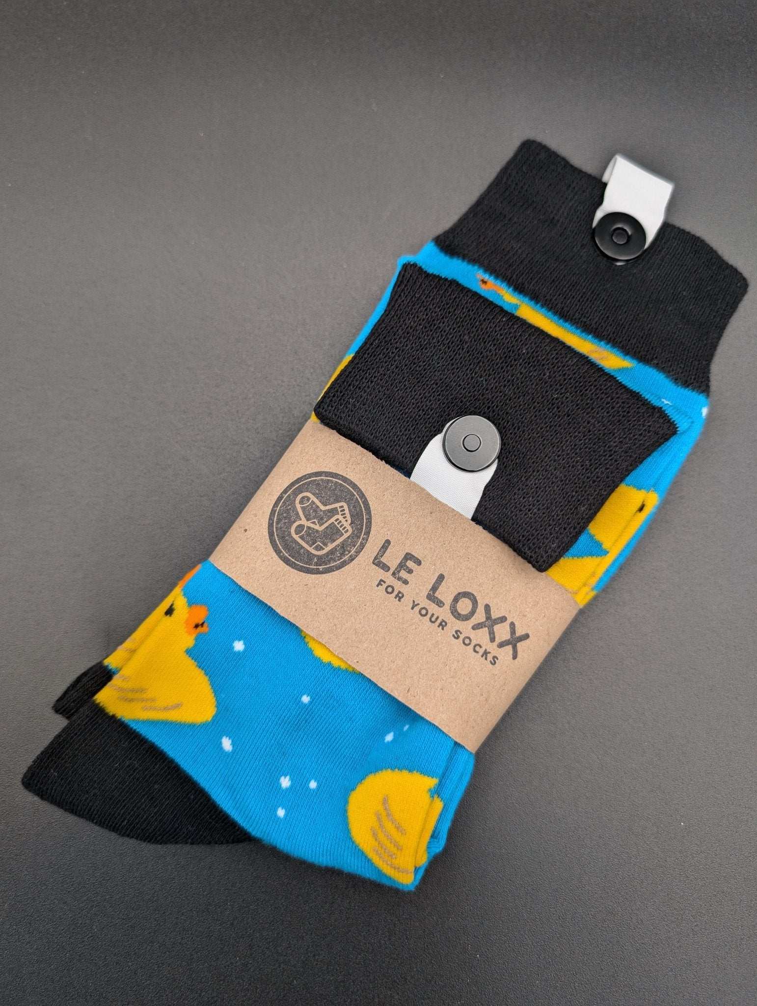 Phoenix Rubber Ducky Crew Socks – Magnetic Lock and Loop Design - Le Loxx