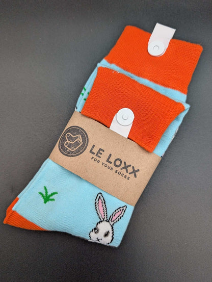 Phoenix Rabbit Crew Socks – Magnetic Lock and Loop Design - Le Loxx
