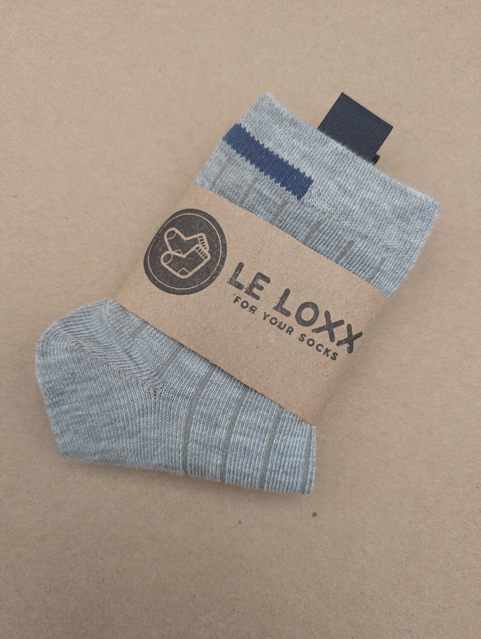 Sen Grey Kids Socks – Magnetic Lock and Loop Design - Le Loxx