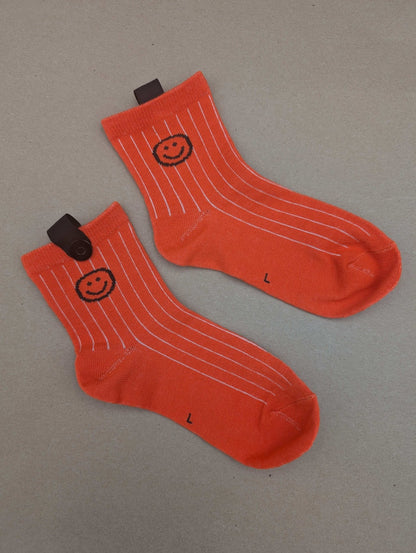 Cuties Orange kids socks - Le Loxx