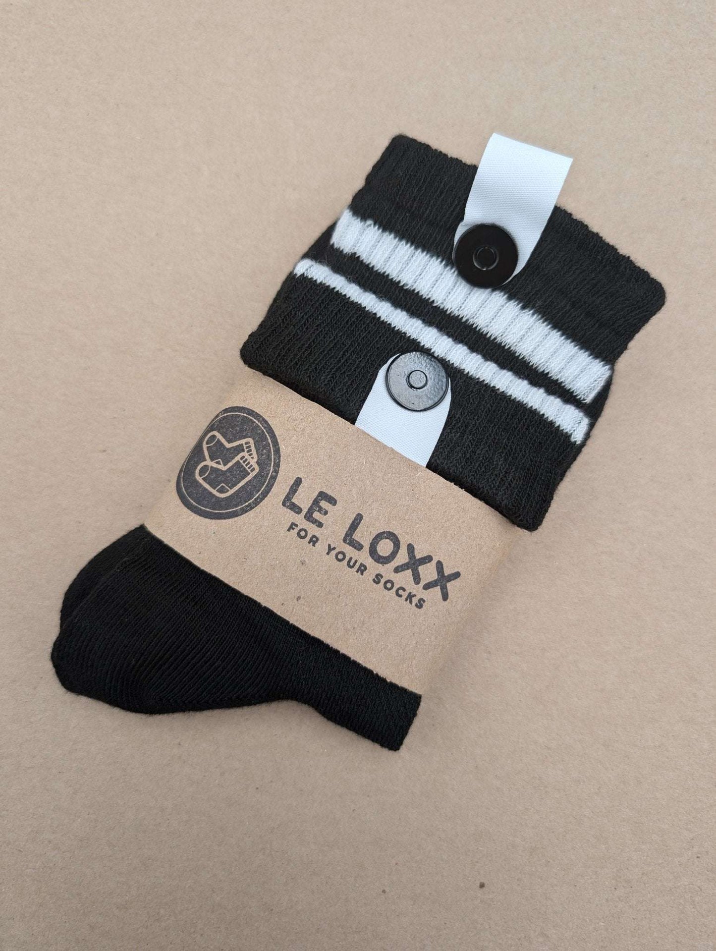Lake Dark Kids Crew Socks – Magnetic Lock and Loop Design - Le Loxx