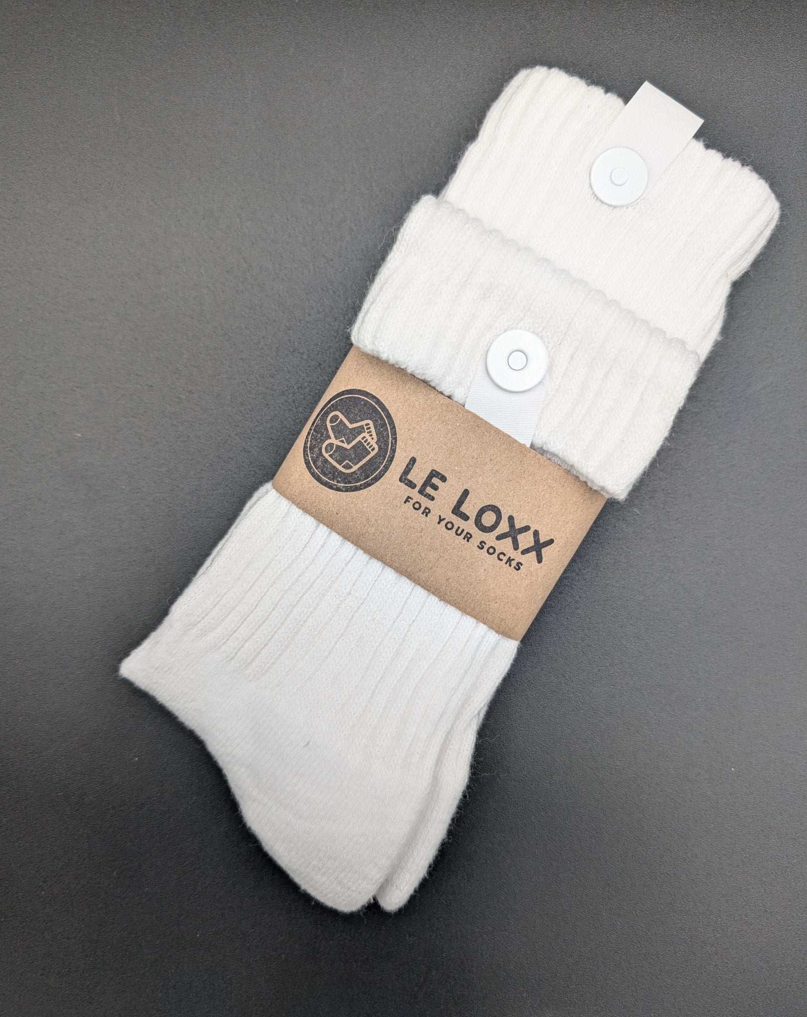 California Everyday Crew Socks (4 pairs) – Classic White for Work & Casual - Le Loxx