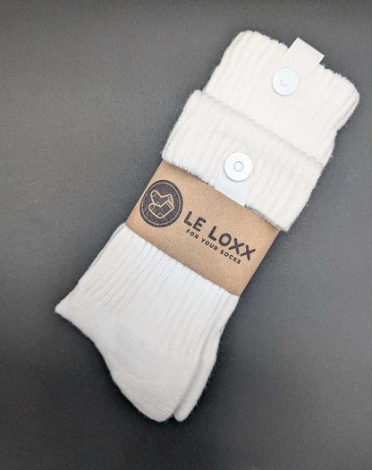 California Everyday Crew Socks (4 pairs) – Classic White for Work & Casual - Le Loxx