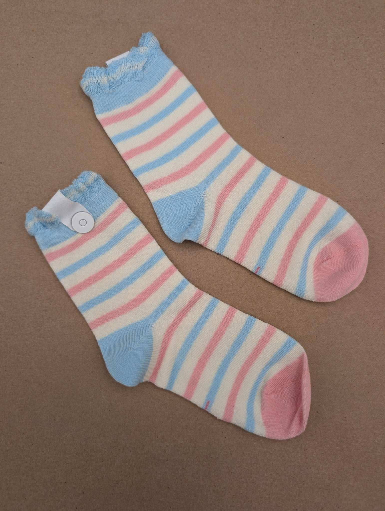 Lune Stripes Kids Socks – Magnetic Lock and Loop Design - Le Loxx