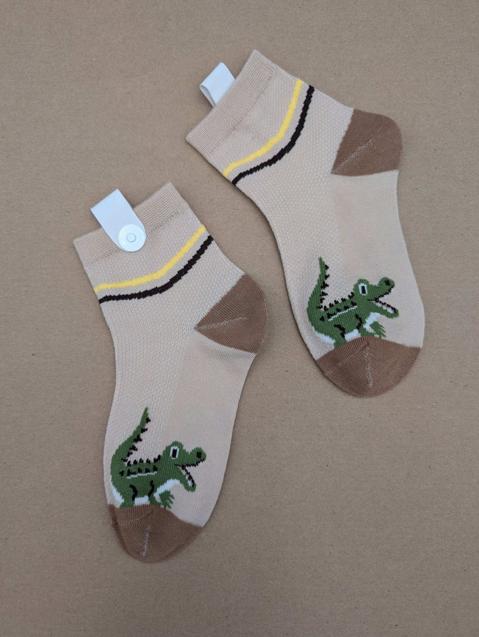 Fos Light Brown kids socks - Le Loxx
