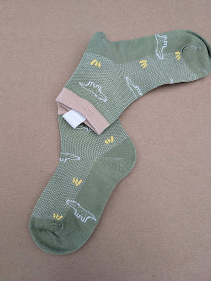 Fos Green kids socks - Le Loxx
