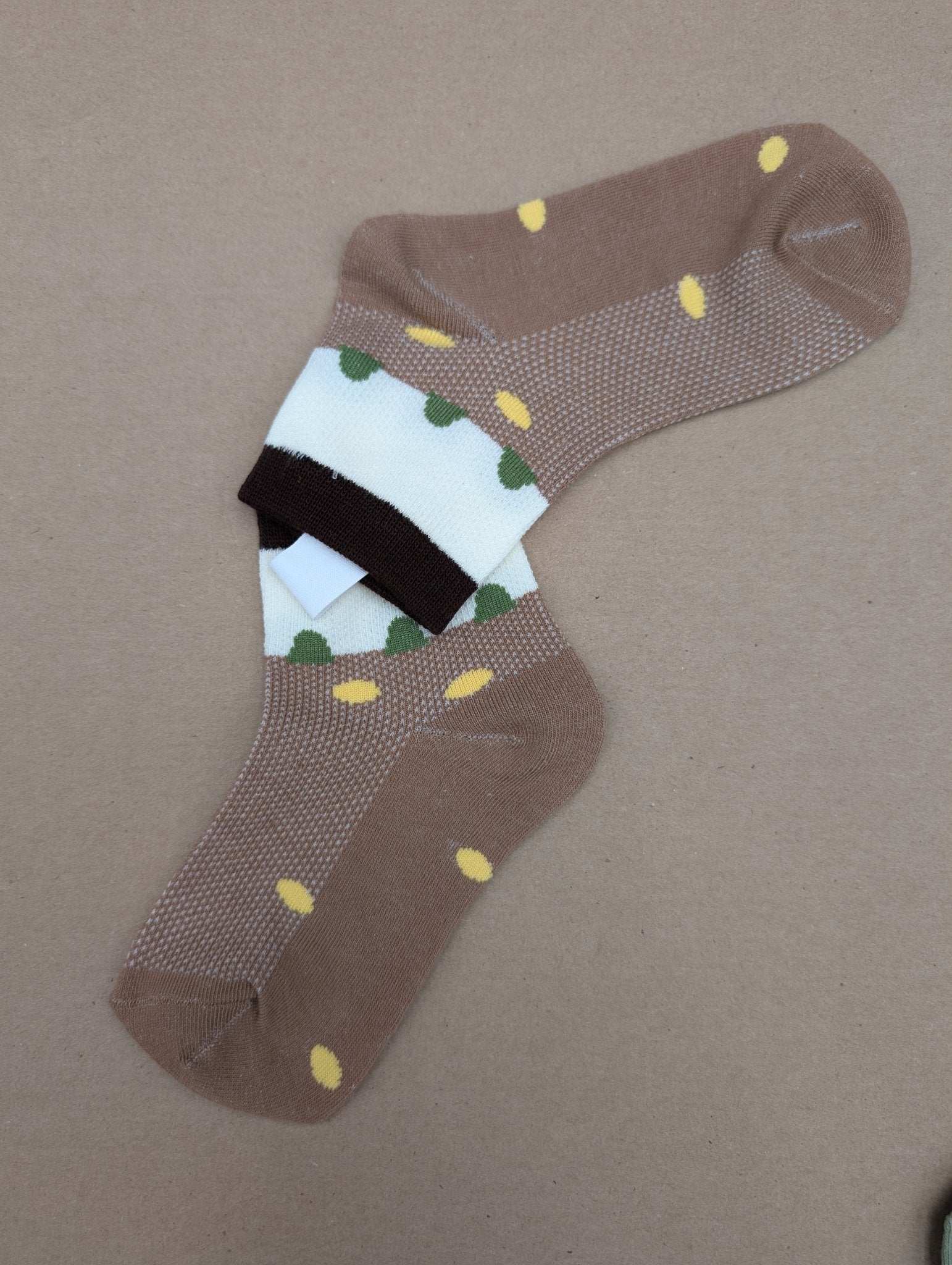 Fos Brown kids socks - Le Loxx