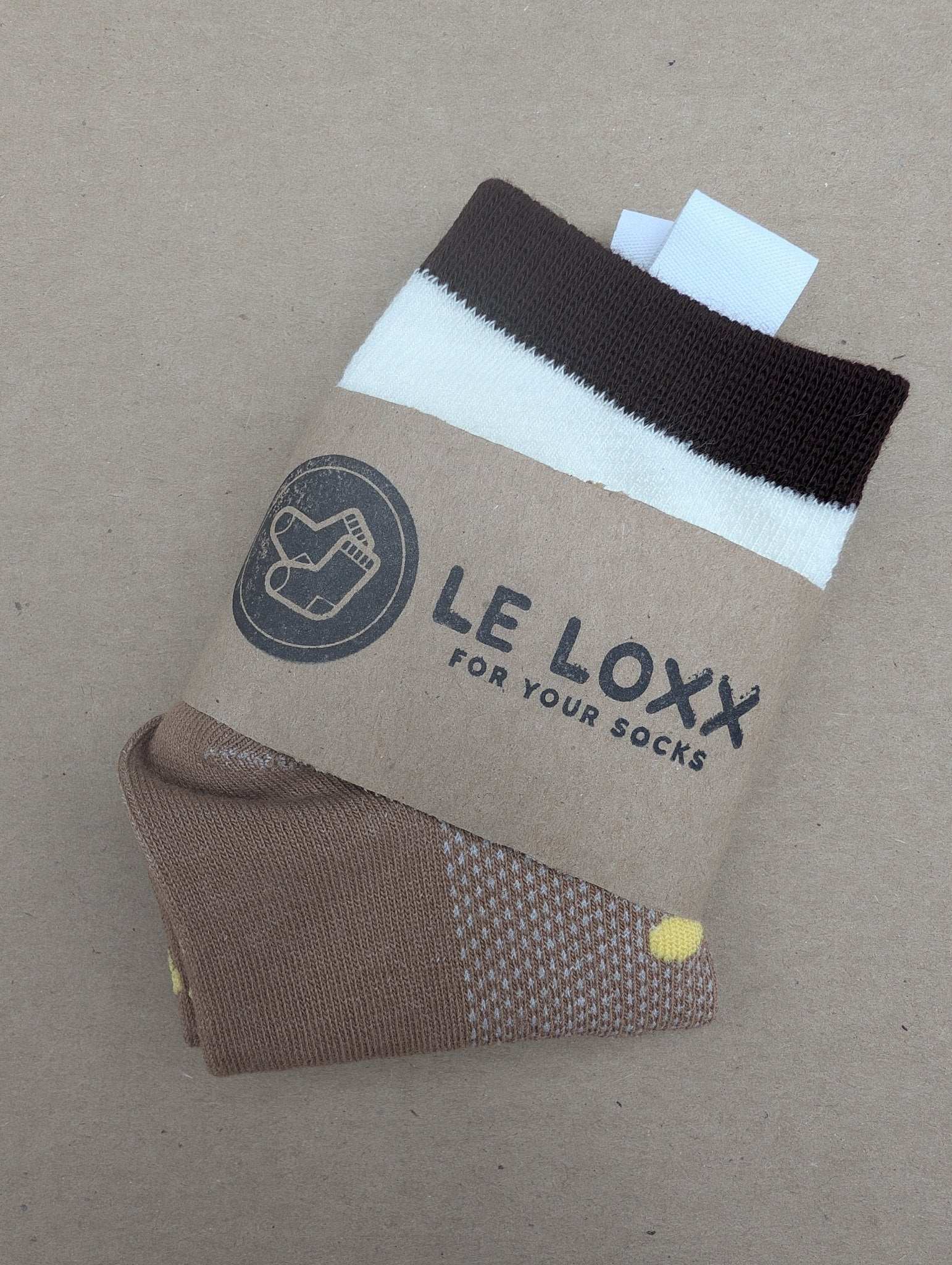 Fos Brown kids socks - Le Loxx