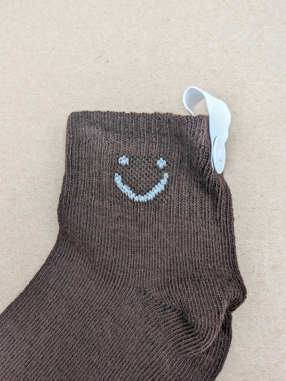 Joy Brown Kids Socks – Magnetic Lock and Loop Design - Le Loxx