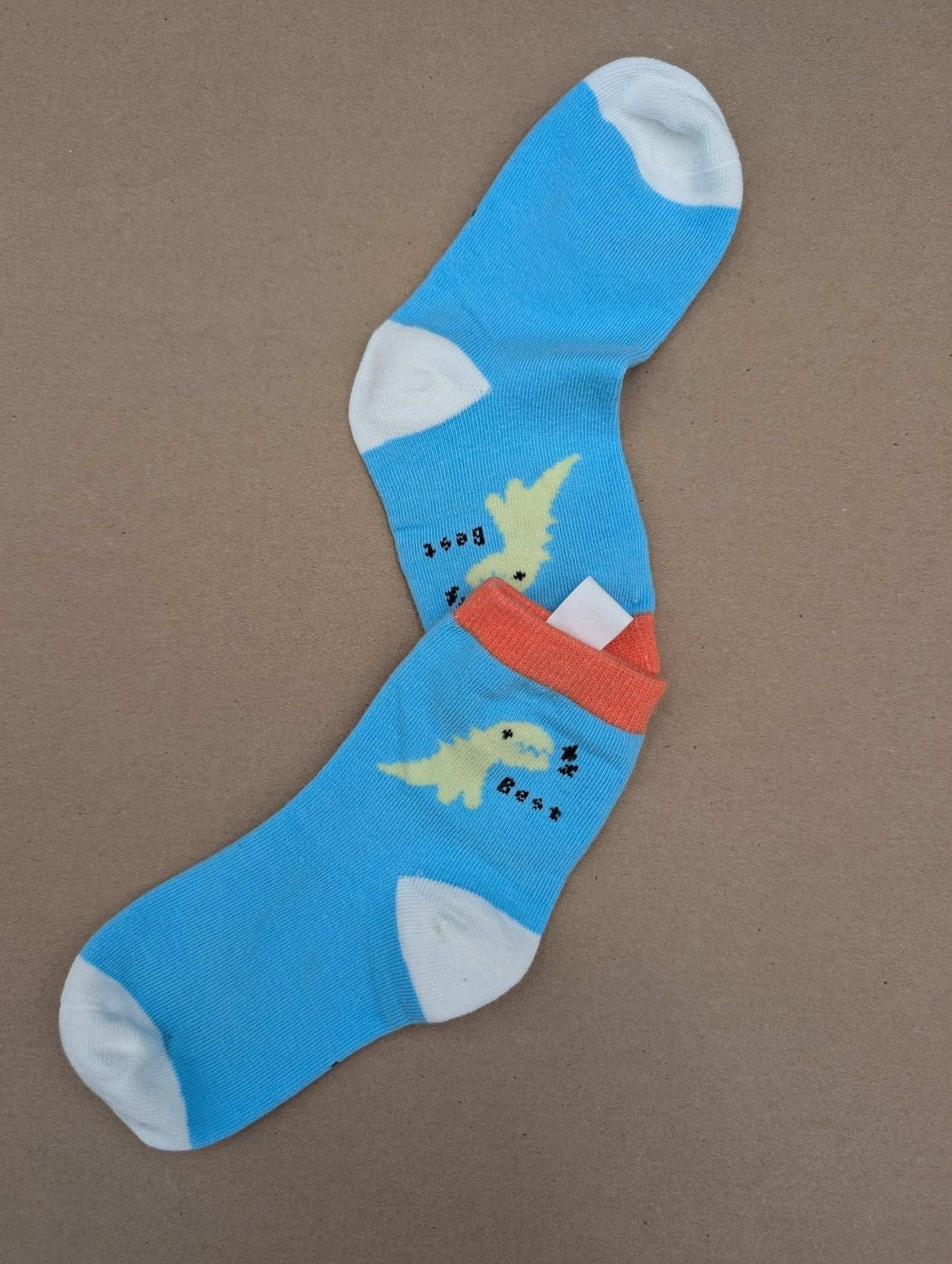 Benja Blue Dino Kids Socks - Le Loxx