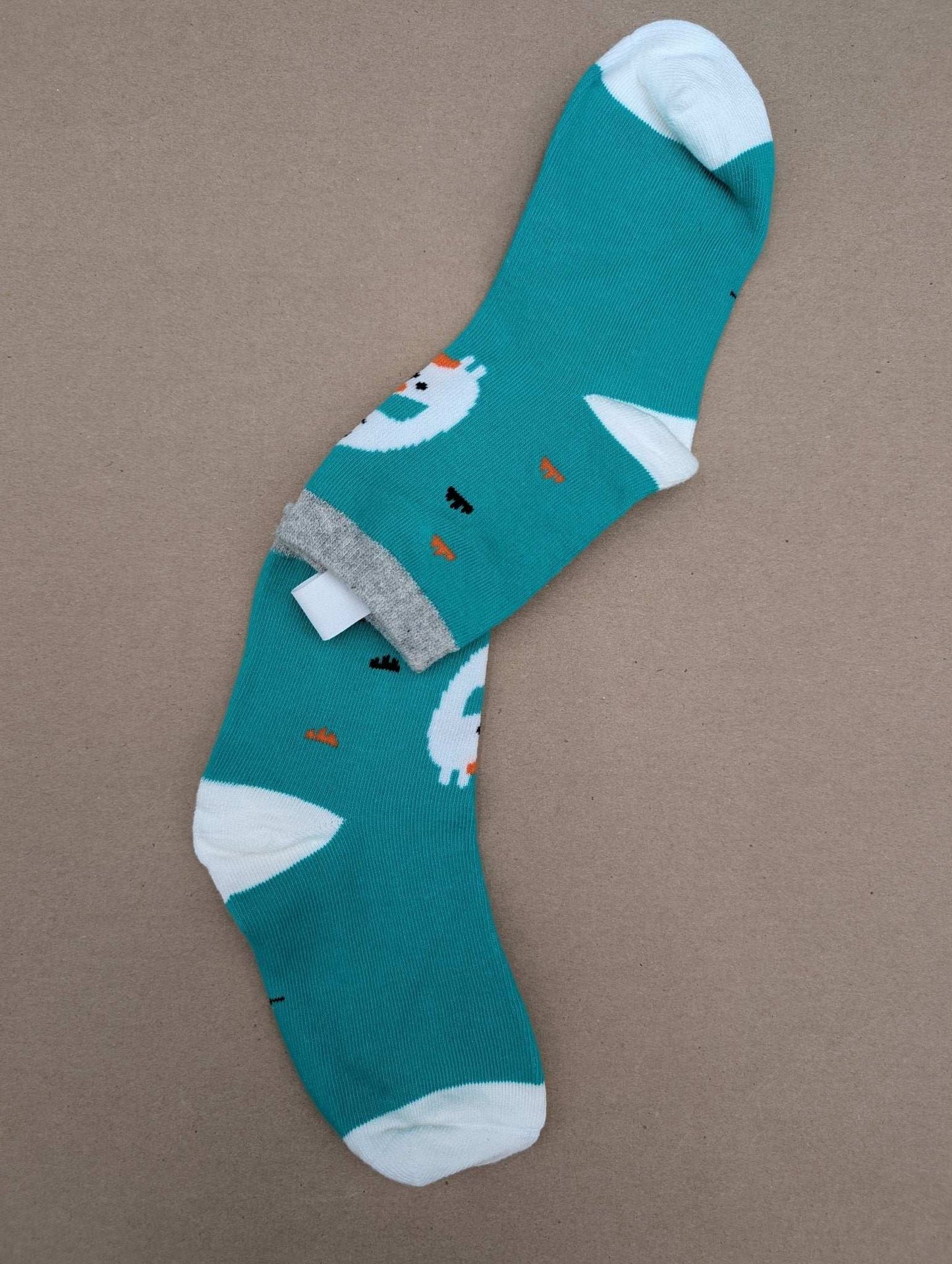 Benja Teal Dino Kids Socks - Le Loxx