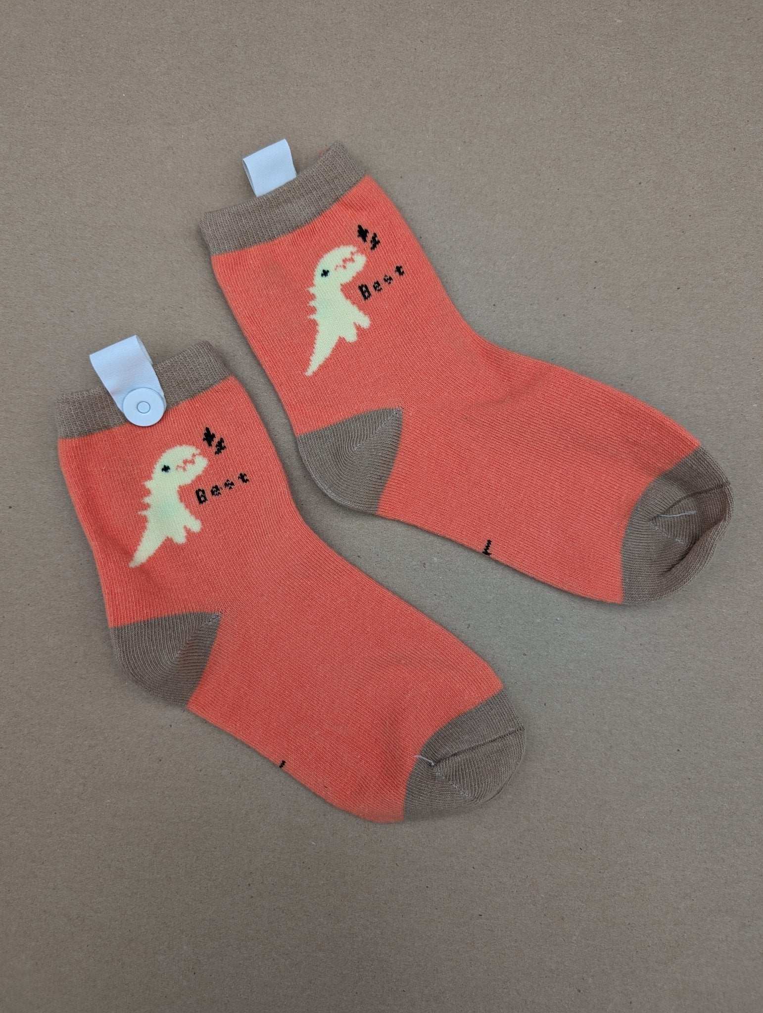 Benja Red Dino Kids Socks - Le Loxx