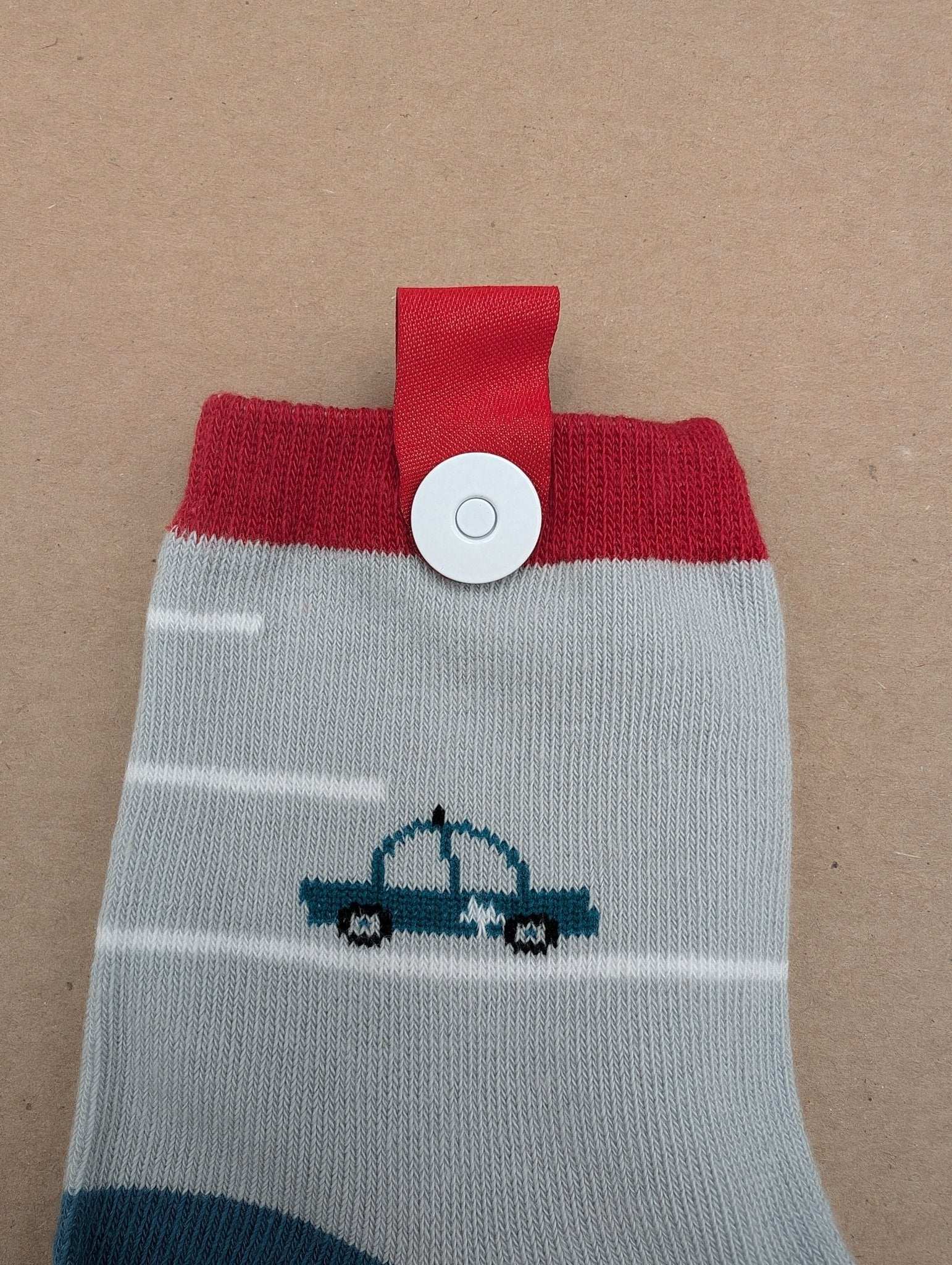 Benja Grey Car Kids Socks - Le Loxx