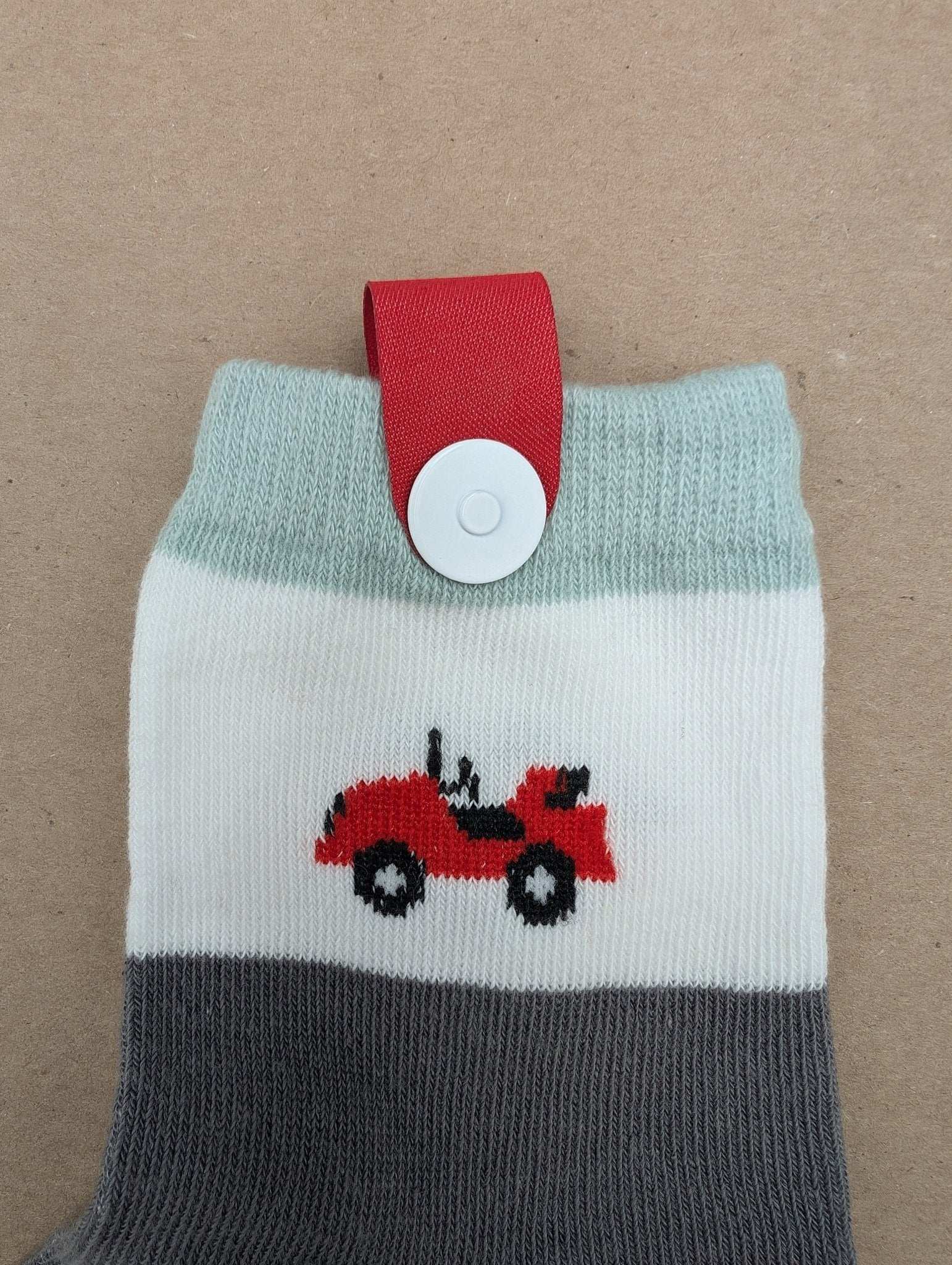Benja Red Car Kids Socks - Le Loxx