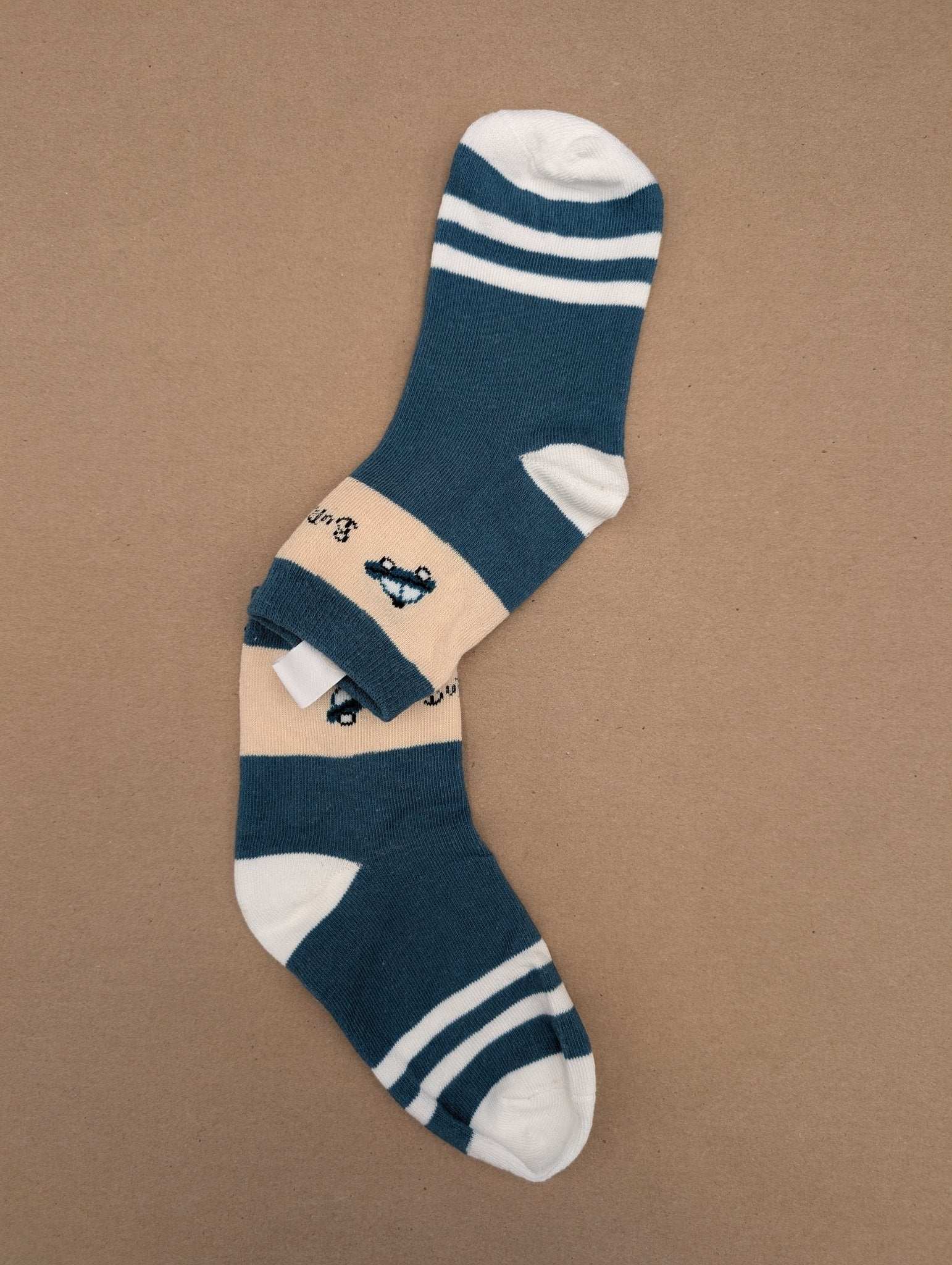 Benja Blue Car kids socks - Le Loxx