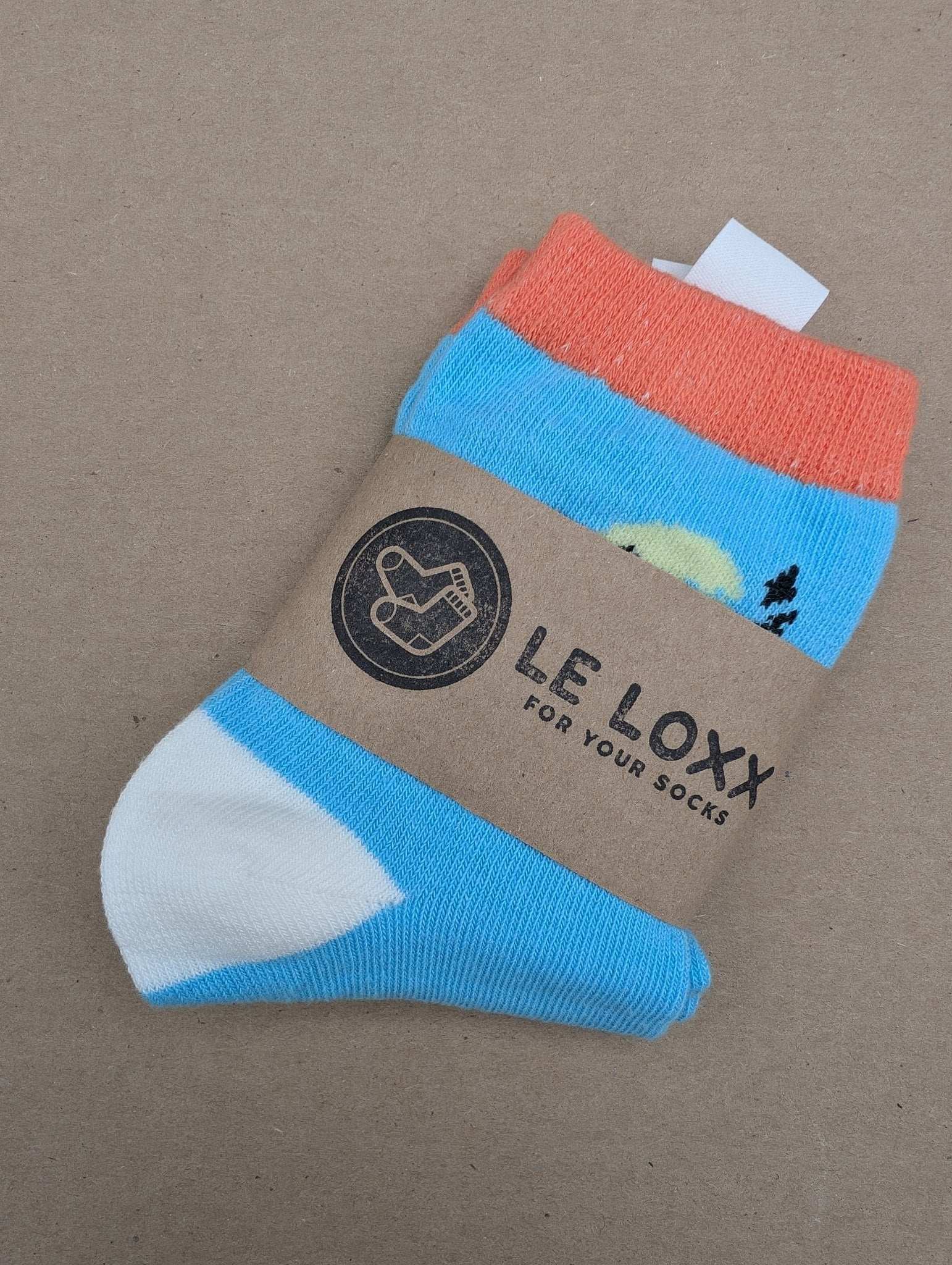 Benja Blue Dino Kids Socks - Le Loxx