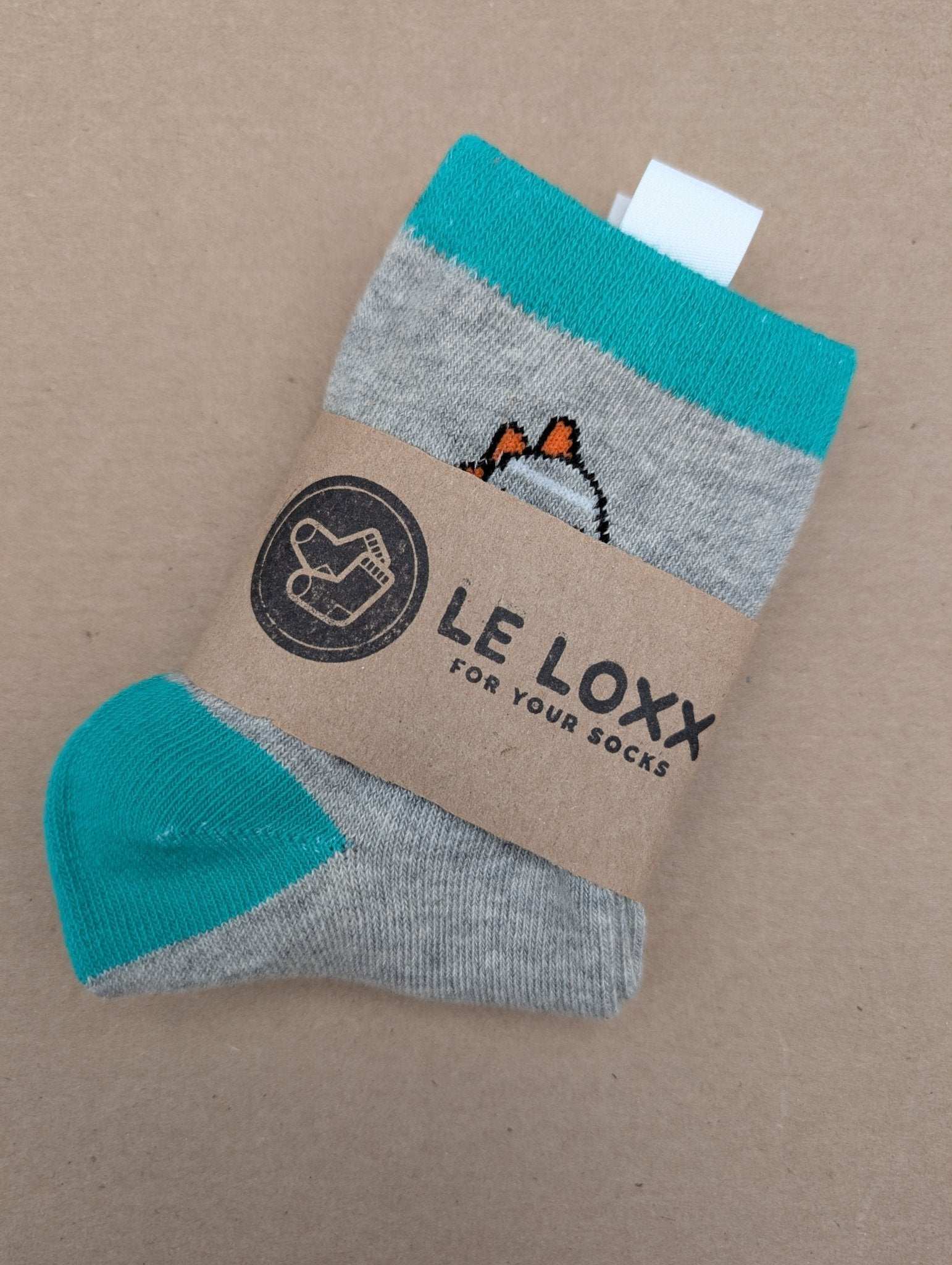 Benja Grey Dino Kids Socks - Le Loxx