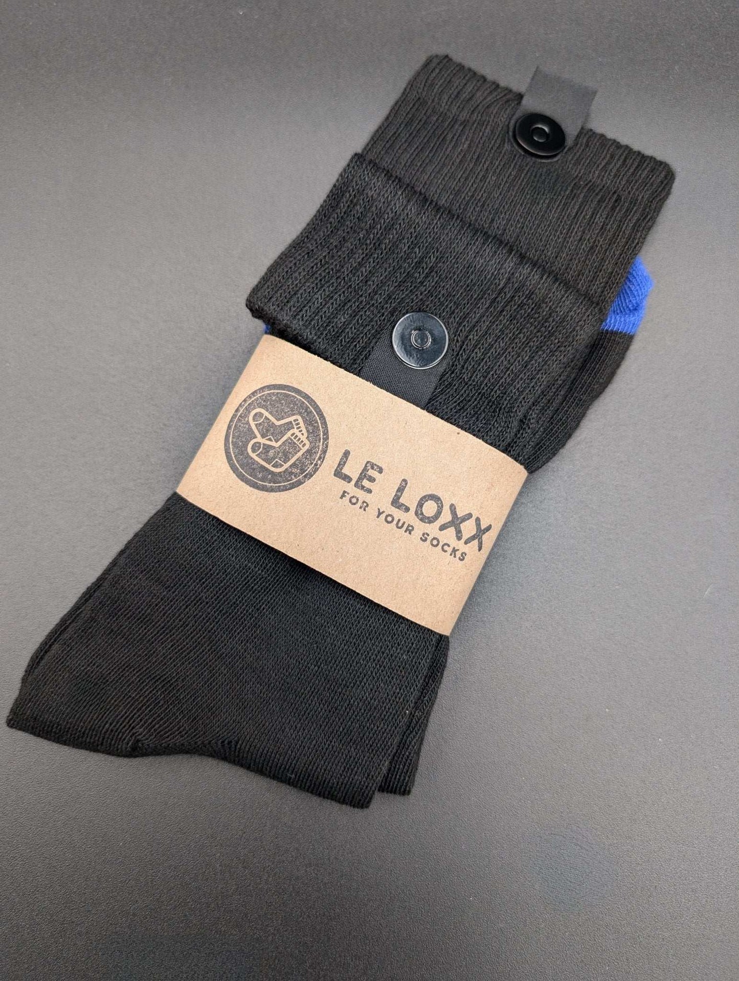 Boulder Blue Crew socks - Le Loxx