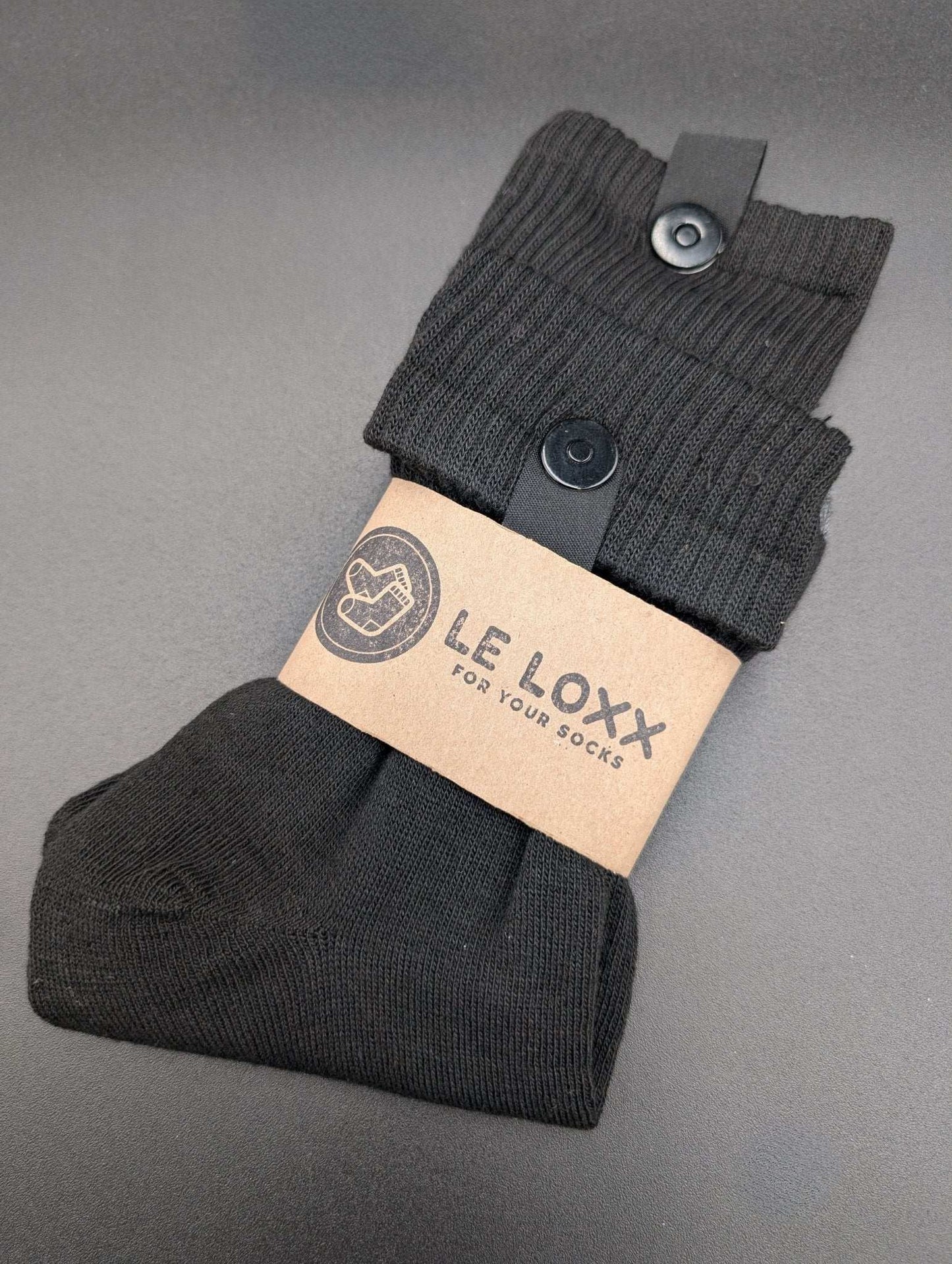 Boulder Grey Crew socks - Le Loxx