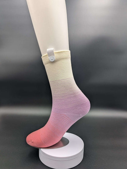 Corona Del Mar Pink Crew socks - Le Loxx