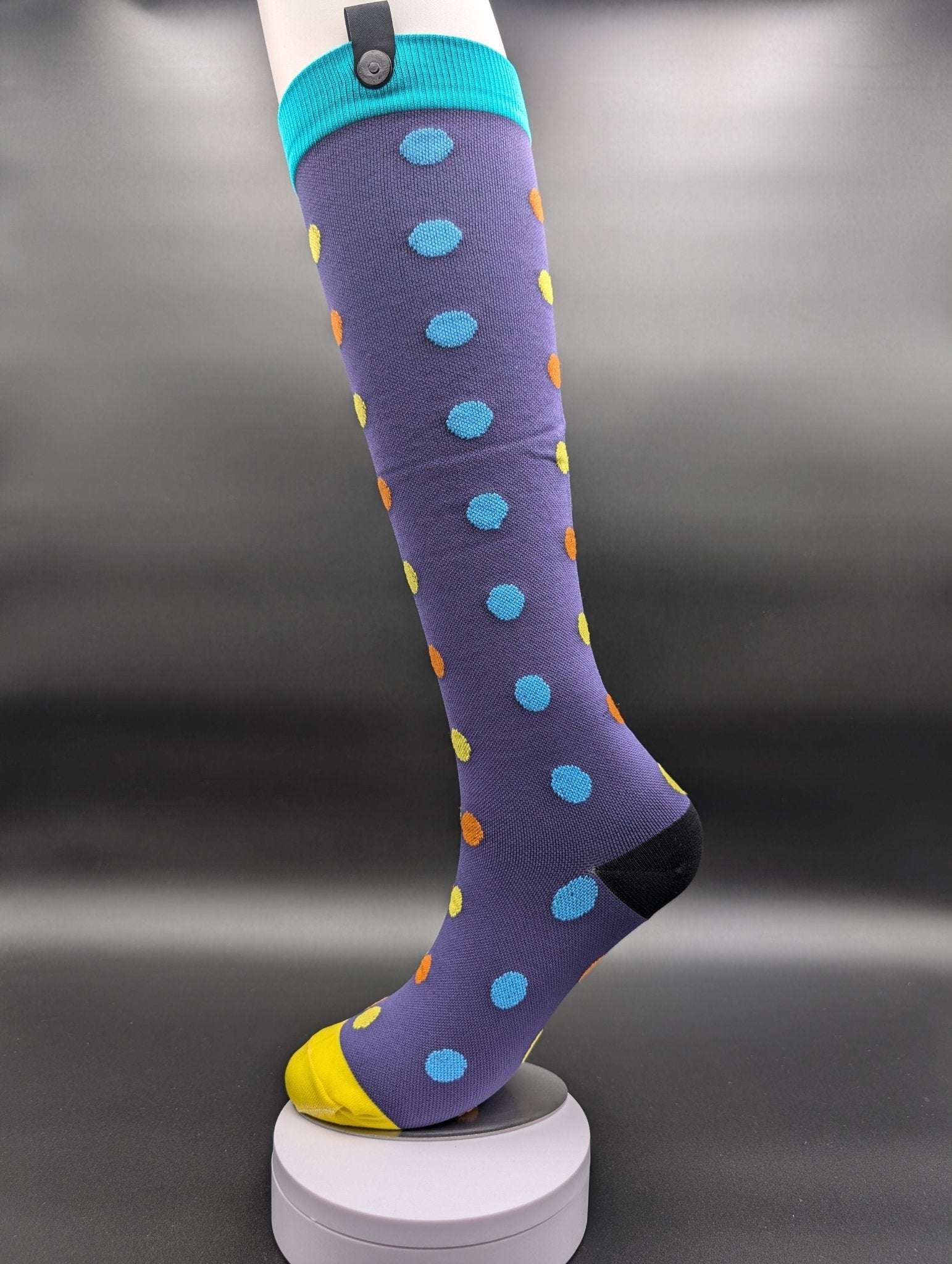 Queens Purple Hearts 3XL Compression Socks – Magnetic Lock & Loop - Le Loxx