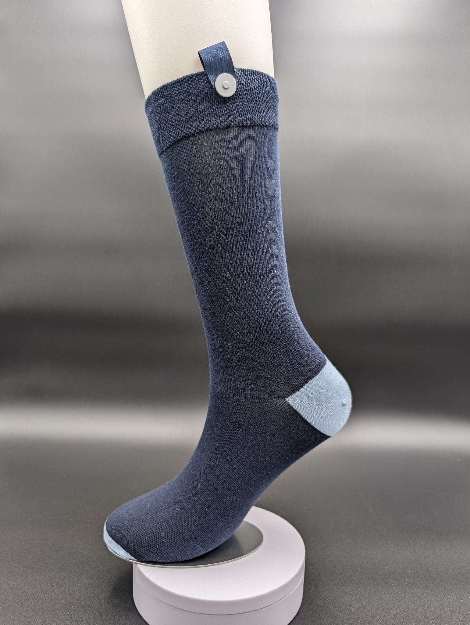 Alaskan Summer Blue Crew socks - Le Loxx