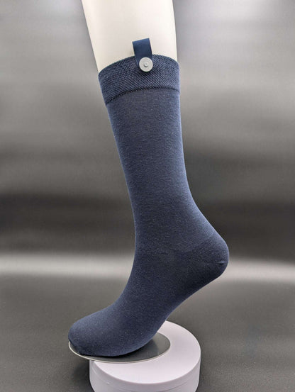 Alaskan Summer Navy Blue Crew socks - Le Loxx
