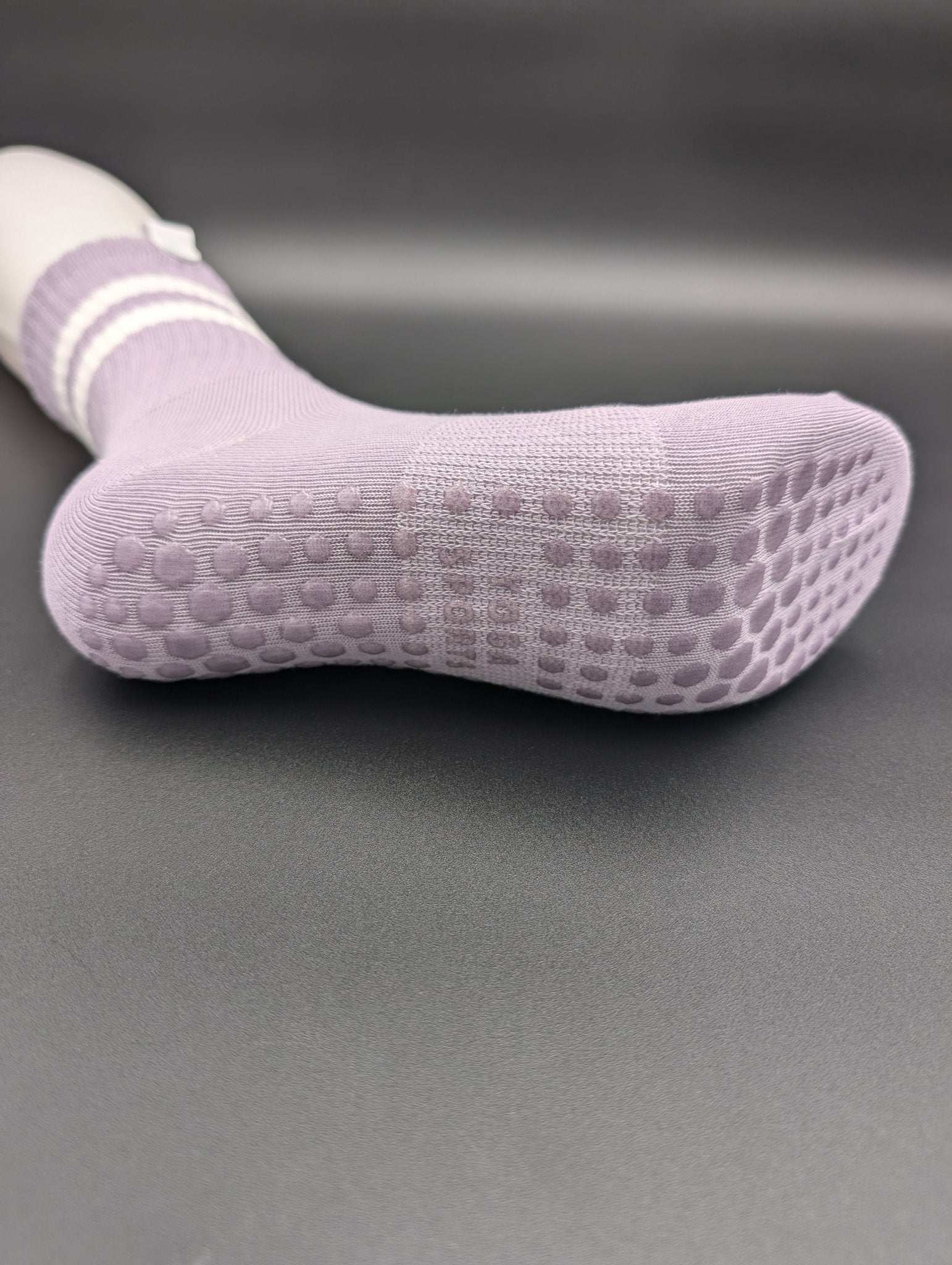 Sydney Purple Pilates Socks – Magnetic Lock and Loop Design - Le Loxx