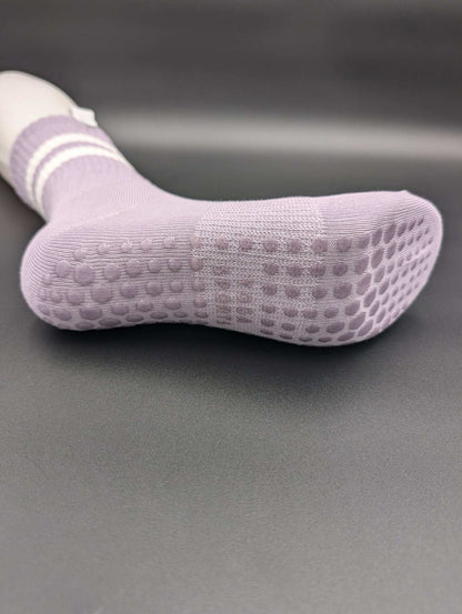 Sydney Purple Pilates Socks – Magnetic Lock and Loop Design - Le Loxx