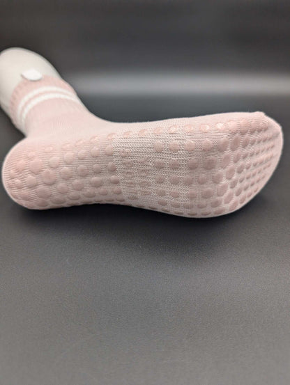 Sydney Pink Pilates Socks – Magnetic Lock and Loop Design - Le Loxx