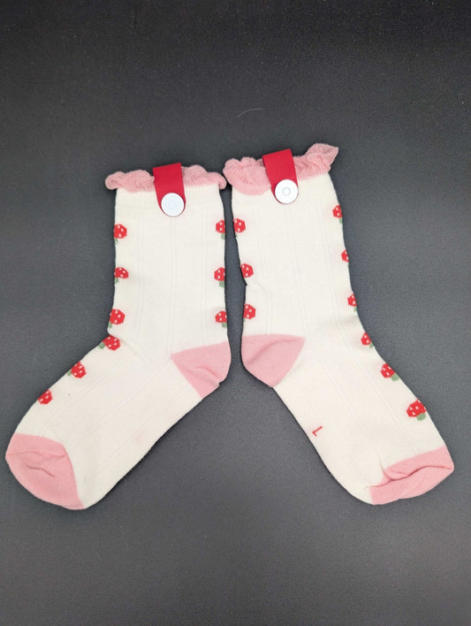 Lune Berries Kids Socks – Magnetic Lock and Loop Design - Le Loxx