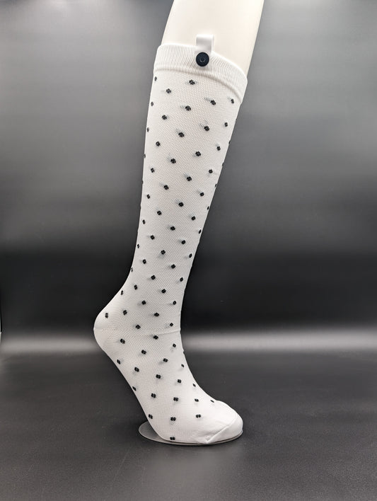 Montreal White Polka Dots