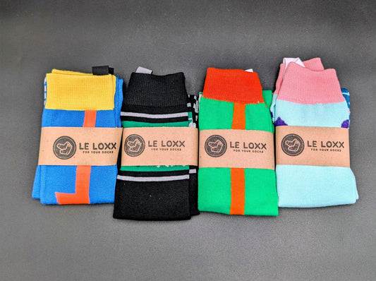 Kyoto Novelty Crew Socks – Magnetic Lock and Loop Design - Le Loxx