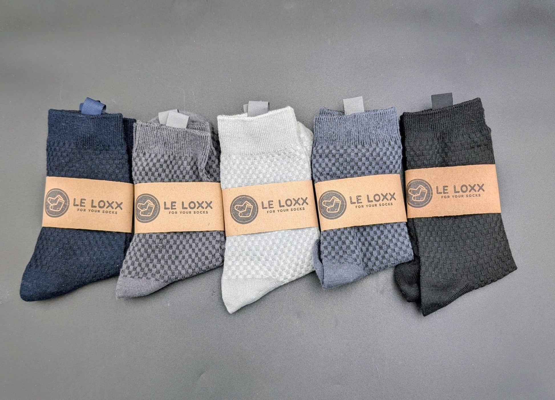Shanghai Bamboo Crew Socks X5 – Magnetic Lock and Loop Design - Le Loxx