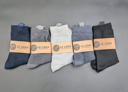 Shanghai Bamboo Crew Socks X5 – Magnetic Lock and Loop Design - Le Loxx