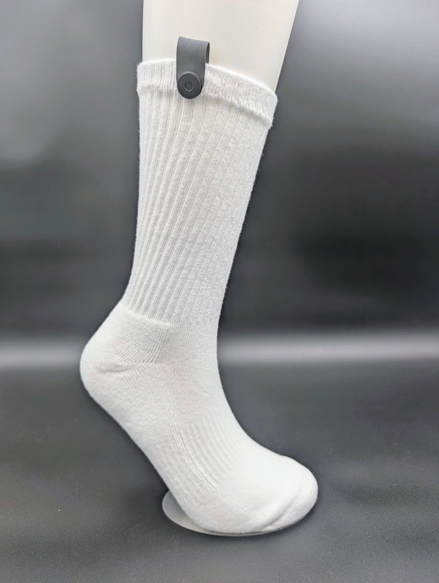 Le Loxx 5 - Pack Crew Socks – Lock - and - Loop Magnetic Closure Keeps Pairs Together, California Collection, Size 9–12 - Le Loxx