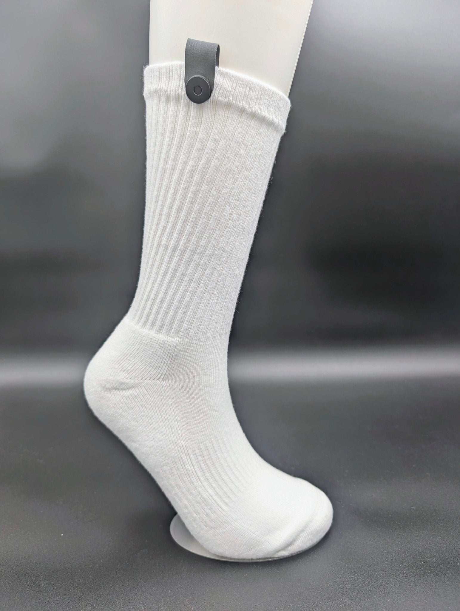 Le Loxx 5 - Pack Crew Socks – Lock - and - Loop Magnetic Closure Keeps Pairs Together, California Collection, Size 9–12 - Le Loxx