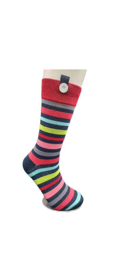 Le Loxx 5 - Pack Milan Men’s Dress Socks – Lock - and - Loop Magnetic Closure Keeps Pairs Together, Size 10–13 - Le Loxx